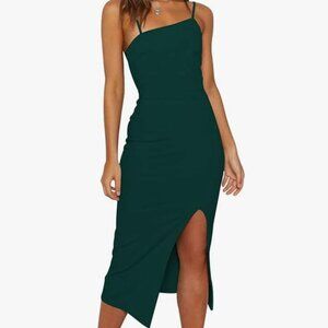 Bodycon midi dress, cocktail, speghetti straps